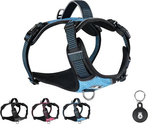 Emperor Pets No Pull Dog Harness for Large Dogs – Soft Padded Reflective Oxford Vest, 2 Leash Clips, Adjustable Fit Up to 175 lbs, Pink (L, Pink) in Kuwait