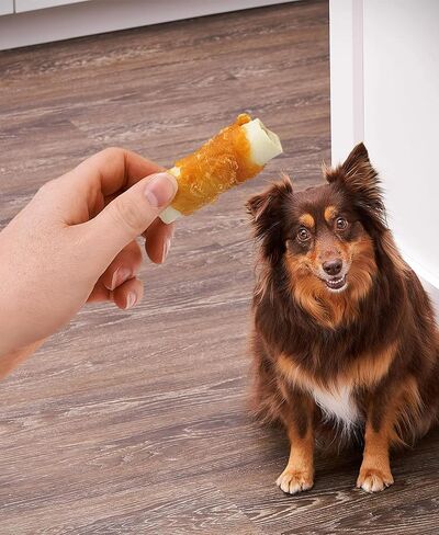Beefhide Rolls Coated with Real Chicken, 20.95 oz Bag, 36 Count, Long-Lasting Chew Sticks, Promotes Chewing Habits, for All Dog Breeds, Medium Chew, Resealable Packaging by Ol-Roy in Kuwait