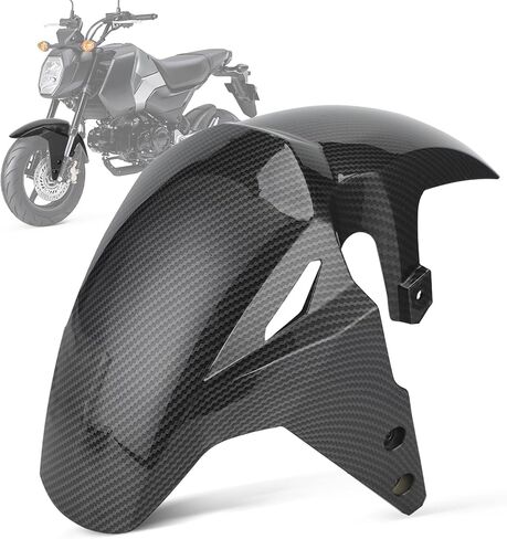 Motorcycle Front Fender Mudguard Panel Fairing Kit for Boom Vader 125 BD 125 Grom Clone Carbon Fibre in Saudi Arabia