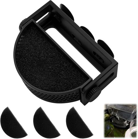 Aquarium Filter Baffle, Slow Flow Design, Fish Tank Flow Controller with 3 Suction Cups and 3 Sponge for Betta Fish Shrimp Tanks in Kuwait