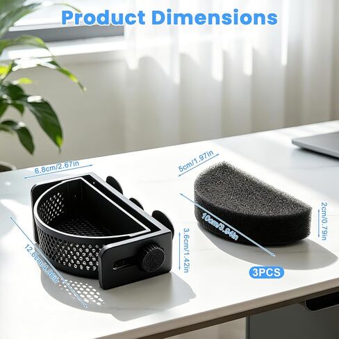 Aquarium Filter Baffle, Slow Flow Design, Fish Tank Flow Controller with 3 Suction Cups and 3 Sponge for Betta Fish Shrimp Tanks in Kuwait