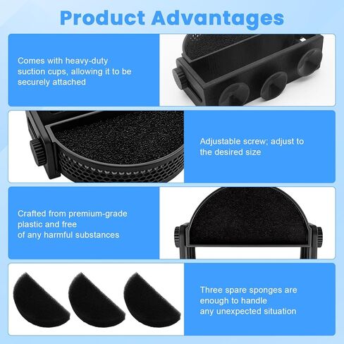 Aquarium Filter Baffle, Slow Flow Design, Fish Tank Flow Controller with 3 Suction Cups and 3 Sponge for Betta Fish Shrimp Tanks in Kuwait