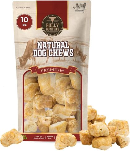 Bully Bunches Yak Cheese Himalayan Yak Puffs for Small, Mediun & Large Dogs - All Natural Dog Treat Dental Chews, Made with Real Yak Milk for Teething - Lactose & Rawhide Free (10 oz) in Kuwait
