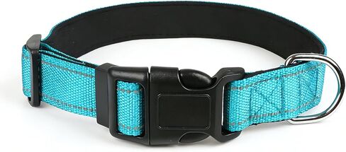 2026 Upgrade Basic Dog Collar, Reflective Dog Collar, Quick Release Soft Comfortable Dog Collars, Safety Buckle Adjustable Nylon Collars for Small Medium Large Dogs (Purple, M) in Saudi Arabia