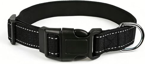 2026 Upgrade Basic Dog Collar, Reflective Dog Collar, Quick Release Soft Comfortable Dog Collars, Safety Buckle Adjustable Nylon Collars for Small Medium Large Dogs (Purple, M) in Saudi Arabia