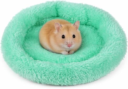 Guinea Pig Bed, 7.87" x 5.51" Outer Inner Diameter Hamster Beds with Plush, Small Pet Hideout for Small Dwarf Rabbits Hedgehog Squirrel Ferret in Kuwait