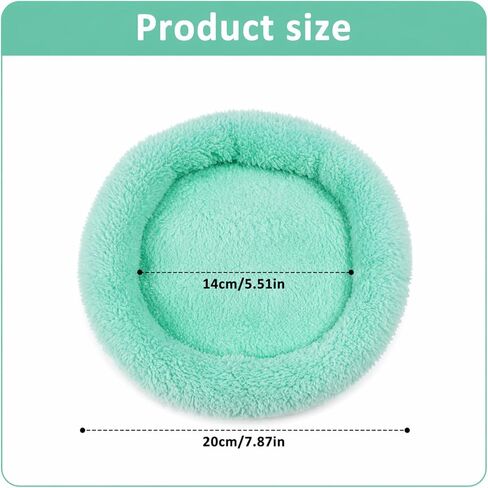 Guinea Pig Bed, 7.87" x 5.51" Outer Inner Diameter Hamster Beds with Plush, Small Pet Hideout for Small Dwarf Rabbits Hedgehog Squirrel Ferret in Kuwait