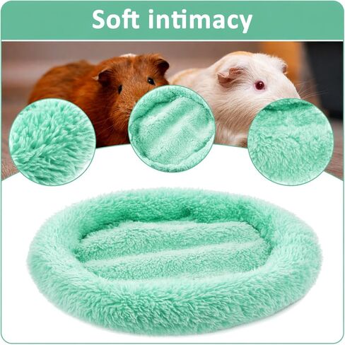 Guinea Pig Bed, 7.87" x 5.51" Outer Inner Diameter Hamster Beds with Plush, Small Pet Hideout for Small Dwarf Rabbits Hedgehog Squirrel Ferret in Kuwait