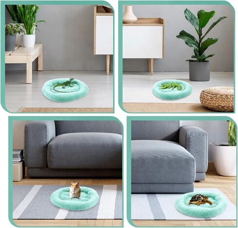 Guinea Pig Bed, 7.87" x 5.51" Outer Inner Diameter Hamster Beds with Plush, Small Pet Hideout for Small Dwarf Rabbits Hedgehog Squirrel Ferret in Kuwait