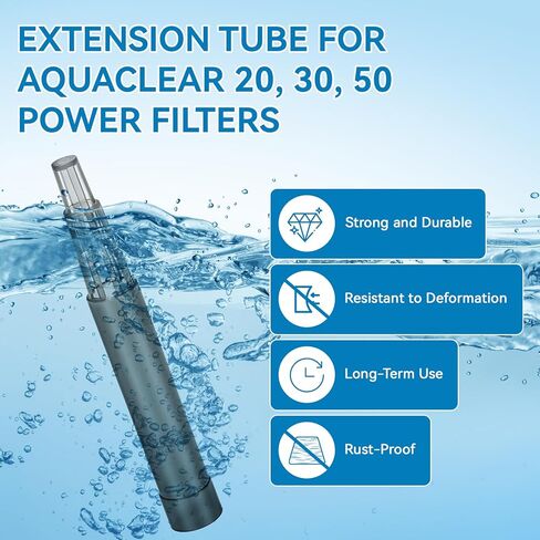 استبدال أنبوب تمديد مدخل الفلتر لأنبوب تمديد AquaClear لأجزاء مرشح الطاقة 20، 30، 50، Aquaclear Aquarium Filter in Kuwait
