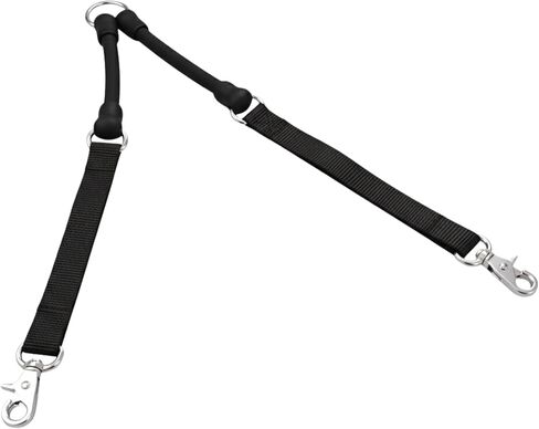 WACKYwalk’r 2 Dogs on 1 Leash – CRAZYcoupl'r Premium No Pull Tangle-Free Double Dog Leash Connector Shock Absorbing Comfort (Black, Large) in Kuwait