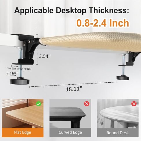 Pawow Large Cat Desk Bed, 90° Foldable Space-Saving & Sturdy Dual-Clamp, 2 Washable Covers(Faux Fur & Mesh), Metal Frame, Supports up to 40 Lbs, Pet Perch Desktop Hammock for Small to Large Cats in Kuwait