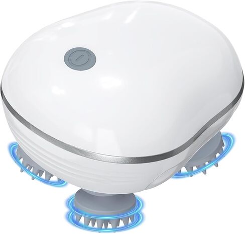 Upgraded Handheld Pet Massager for Dogs and Cats, Portable Pet Massager with 4 Rotating Massage Heads, Waterproof Electric for Relieving Tight Stiffness Muscles, Promote Bonding in Kuwait