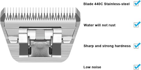 3Pack Dog Grooming Wide Blade,Detachable Pet Dog Grooming Blades,Compatible with Andis,Oster A5,Wahl km10 Clippers.（4FW+5FW+7FW） in Kuwait