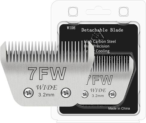 3Pack Dog Grooming Wide Blade,Detachable Pet Dog Grooming Blades,Compatible with Andis,Oster A5,Wahl km10 Clippers.（4FW+5FW+7FW） in Kuwait