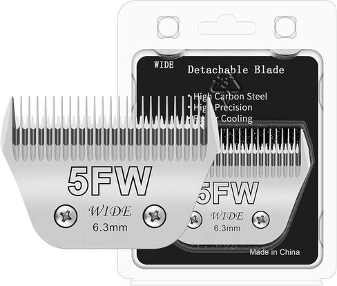 3Pack Dog Grooming Wide Blade,Detachable Pet Dog Grooming Blades,Compatible with Andis,Oster A5,Wahl km10 Clippers.（4FW+5FW+7FW） in Kuwait