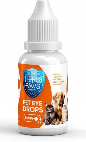 Dog Eye Drops - Cat Eye Drops 1 fl oz – Vet Recommended Pet Eye Drops to Clean and Soothe Eye Infections, Allergies, Dry & Pink Eyes, Tear Stain Remover for Dogs, Cats, Horses & Birds (30 ml) in Kuwait
