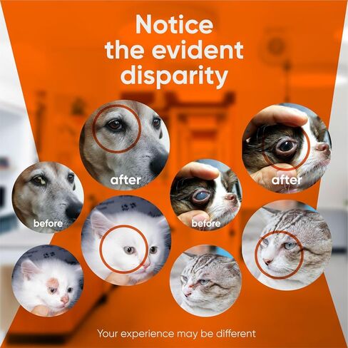 Dog Eye Drops - Cat Eye Drops 1 fl oz – Vet Recommended Pet Eye Drops to Clean and Soothe Eye Infections, Allergies, Dry & Pink Eyes, Tear Stain Remover for Dogs, Cats, Horses & Birds (30 ml) in Kuwait