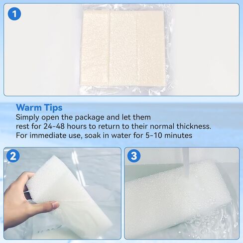 A623 Aquarium Foam Insert Compatible with AquaClear 110 Gallon Filter, Replacement Filters Sponge Pads Fish Tank Filter Maintenance Kit (Pack of 3) in Kuwait