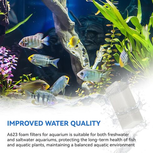 A623 Aquarium Foam Insert Compatible with AquaClear 110 Gallon Filter, Replacement Filters Sponge Pads Fish Tank Filter Maintenance Kit (Pack of 3) in Kuwait