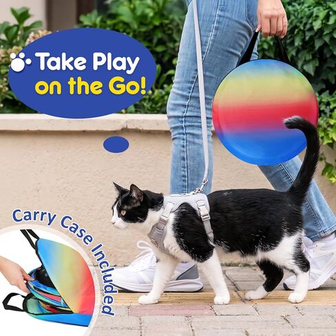Outdoor 5-in-1 Portable Cat Tunnels - Cat Enclosure with Tent for Indoor Cats, Enclosed Catio for Kitty & Small Animals in Kuwait