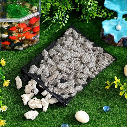 DOITOOL Crushed Coral Filter for Aquarium, 1.1lb/500g Fish Tank Crushed Coral for Freshwater Stabilize PH, Bio Filter Substrate Media Bag in Kuwait