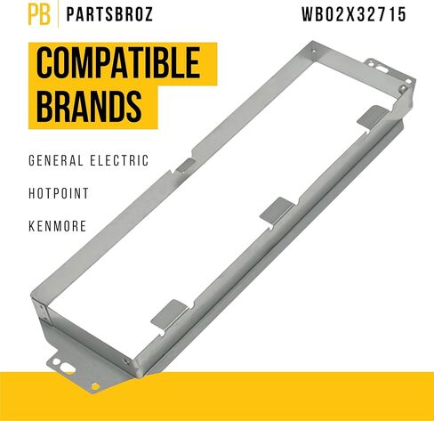 PartsBroz WB02X32715 Microwave Exhaust Vent Adapter - Compatible With General Electric Hotpoint Microwave - Replaces AP6874030 WB06X10568 WB06X10371 WB6X10371 PS12709817 Ultra Durable Replacement in Kuwait