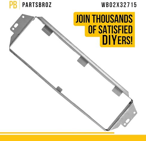 PartsBroz WB02X32715 Microwave Exhaust Vent Adapter - Compatible With General Electric Hotpoint Microwave - Replaces AP6874030 WB06X10568 WB06X10371 WB6X10371 PS12709817 Ultra Durable Replacement in Kuwait