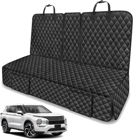 غطاء مقعد سيارة للكلاب للمقعد الخلفي متوافق مع ملحقات رياضية Mitsubishi Outlander Lancer Eclipse Cross، أغطية مقاعد خلفية مضادة للماء ومضادة للانزلاق 2026 جديد in Kuwait
