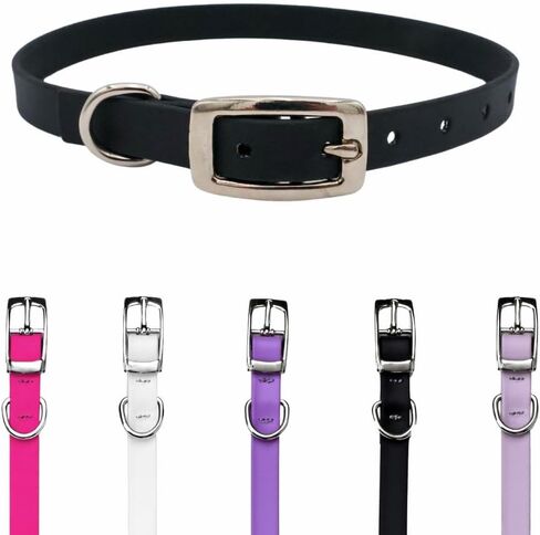 Waterproof Dog Collar, Cat Collar, Flexible, Easy to Clean, Durable, Odor-Resistant Dog Collar, Nickel-Plated Buckle, Multiple Colors, Multiple Sizes (Coral, Extra Large) in Saudi Arabia