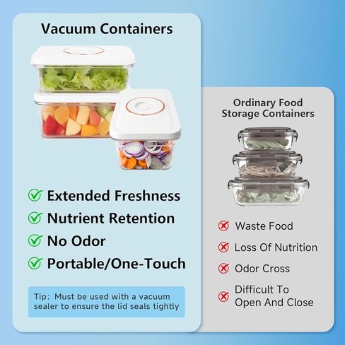 Vixino Vacuum Sealer for Food, Compact Handheld Vacuum Sealer Machine with 30 Reusable Bags & 3 Containers, Seals Liquids & All Foods, Portable for Sous Vide, Travel,Camping, Kitchen, Gifts in Kuwait