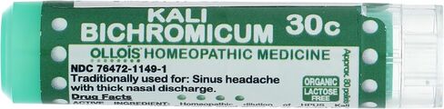 OLLOIS Kali Bichromicum 30c, Organic, Lactose-Free Homeopathic Medicine, 80 Pellets (Pack of 1) in Saudi Arabia