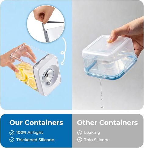 UFORU Dog Food Storage Containers with Twist Lock Lid, 4.4 Qt Airtight Cat food container, BPA-Free Stackable Kitchen Pantry Organizers and Storage, One Button Opening Pet Treat and Food Container in Saudi Arabia