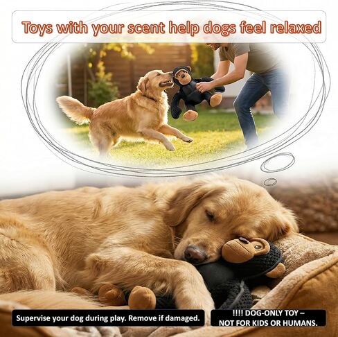 Plush Stuffed Squeaky Dog Toys, Dog Toy Medium、Large Breed, Dog Chew Toys for Non-Aggressive Dogs,Chew Dog Toys to Keep Them Busy,Solomon，11" x 11" Gorilla in Kuwait