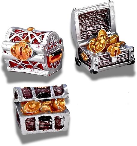 3Pcs Random Creative Pirate Treasure Chest Aquarium Decoration, Fish Tank Ornament, Mini Treasure Chest Aquarium Decor in Kuwait