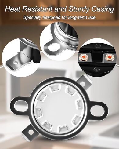 2 قطعة WB24X10163 الميكروويف ترموستات مصهر حراري صالح ل GE استبدال 1473862 AP4339925 PS2321377 EAP2321377 in Kuwait