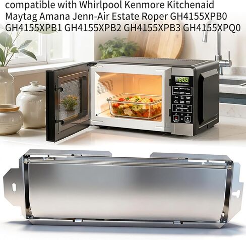 W10843943 مثبط تنفيس الميكروويف لدوامة مايتاج كينمور كيتشن إيد أمانة الهواء يربك متوافق AMV2307PFB5 KHHC2090SBL0 استبدال W10748710 AP5988876 PS11728088 8205811 8205558 أجزاء الميكروويف in Kuwait