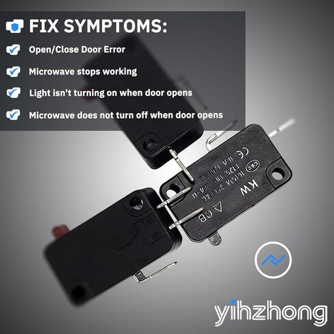 Microwave Oven Door Switch Replacement Part W10269458 W10727360 W10269460 for Whirlpool Microwave SZM-V16-FC-61 SZM-V16-FC-62 SZM-V16-FC-63 in Kuwait