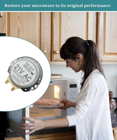 محرك القرص الدوار المتزامن DE31-10172C WB26X10233 مناسب لميكروويف Samsung Kenmore GE، ويستبدل DE31-10172A/B/D,4983656,AP7191211,PS16735927 in Kuwait