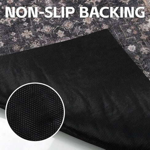 Cat Litter Mat Litter Trapping Mat, 24"x15" Waterproof Urine Proof Litter Box Mat Catcher Mat Non-Slip Washable for Kitty Kitten, Black in Kuwait