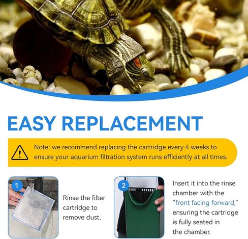 6 Pack Replacement Filter Cartridges Medium for Zilla Turtle Filter, Turtle Tank Filter Cartridges Compatible with Zilla Internal Filter 20G and Small Basking Platform Filter 20G, 09830 in Kuwait