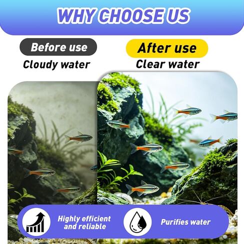18 Pcs Fish Tank Filter Cartridges Compatible with Marina Slim Filter S10/S15/S20- Quadruple Filtration, Filter Cartridges with Carbon & Ceramic for Clean and Clear Aquarium Water in Kuwait