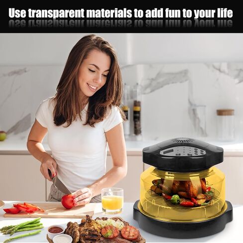 قبة فرن بديلة مطورة متوافقة مع NuWave Oven Pro Plus وElite، قبة كهربائية مع بلاستيك حراري كهرماني متطور، مقاوم للحرارة والصدمات in Kuwait