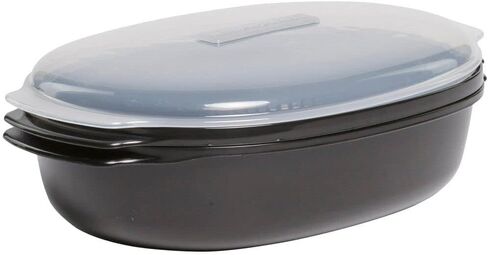 متوافق مع جهاز بخار الميكروويف العالمي W10660052 من ويرلبول، 13 3/4 بوصة × 8 1/2 بوصة × 5 1/4 بوصة، أسود in Kuwait