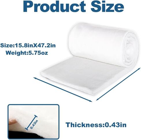 Aquarium Filter Pads,Filter Floss for Fish Tank,Aquarium Filter polishing pad(15.8 * 47.2 * 0.43in) in Kuwait