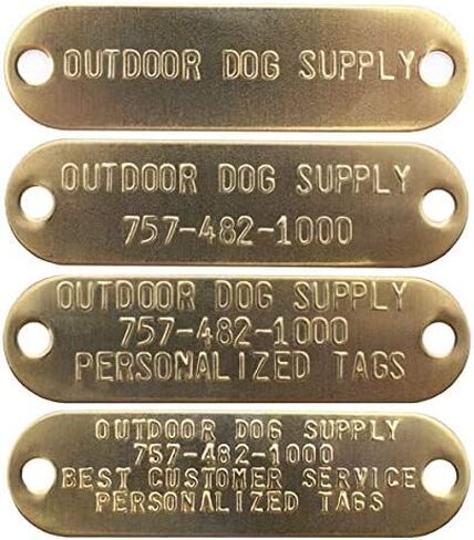 Outdoor Dog Supply Personalized 3/4" Reflective Purple Waterproof D-Ring & Center O-Ring Dog Collar for Small & Medium Dogs | 3/4" Custom Brass Nameplate (18") in Kuwait