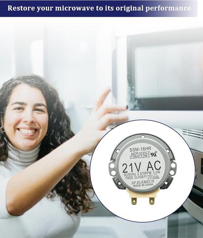 قطع غيار محرك متزامن للميكروويف DE31-10172C MDPJ030CF تناسب ميكروويف Samsung Kenmore GE، يستبدل DE31-10172A/B/D،4983656، AP7191211، PS16735927، WB26X10233، MDPJ030BF in Kuwait
