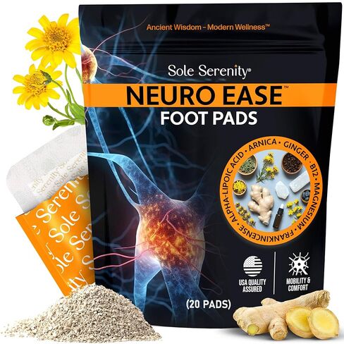 Sole Serenity Foot Pads with Calm Magnesium Glycinate, Valerian Root, Lavender, GABA, Ashwagandha and Zeolite Nighttime Sleep in Saudi Arabia