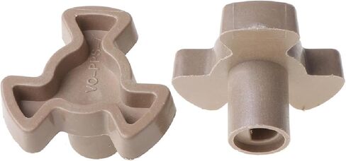 2PCS Microwave Turntable Coupler Universal Replacement Roller Guide with D Shape Hole 14mm Shaft Length for Most Microwave Ovens Repair Parts in Kuwait