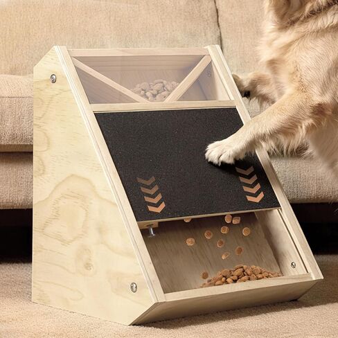 Dog Scratch Pad for Nails: Quiet Dog Scratch Board with Treats, Easy Change Dog Nail Board with 2 Sandpaper Sheets, Interactive Paw Nail Scratcher & Slow Feeder Toy (Creamy White) in Kuwait